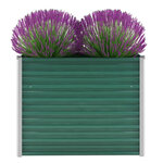 vidaXL Lit surélevé de jardin Acier galvanisé 100x40x77 cm Vert