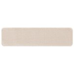 Tapis de marche vidaXL avec support en latex Crème 20x75 cm