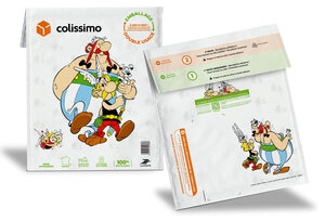 Colissimo Prêt-à-Envoyer France - Pochette souple double usage 2 kg - 65 ans d'Astérix