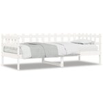 vidaXL Lit de jour sans matelas blanc 90x190 cm bois de pin massif