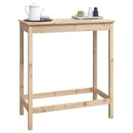 vidaXL Table de bar 100x50x110 cm bois massif de pin