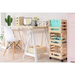 Tréteau architecte en bois peint