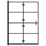 vidaXL Cabine de douche pliable ESG 100x140 cm Noir