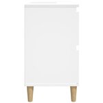 vidaXL Meuble d'évier blanc 80x33x60 cm bois d'ingénierie