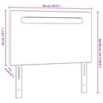 Tête de lit vidaXL Design simple Blanc pur 90 cm Cuir synthétique