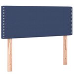 vidaXL Tête de lit à LED Bleu 80x5x78/88 cm Tissu