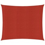 vidaXL Voile d'ombrage 160 g/m² Rouge 6x6 m PEHD