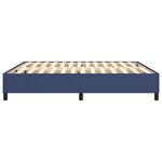 vidaXL Cadre de lit sans matelas bleu 180x200 cm tissu