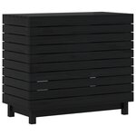 vidaXL Panier à linge 88 5x44x76 cm bois massif de pin