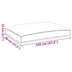 vidaXL Coussin de palette pour siège bleu royal 120x80x12 cm en tissu Oxford