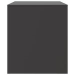 vidaXL Meuble TV noir 67x39x44 cm acier