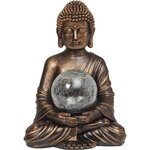 Buddha et Globe - 35 x 26 x 23 cm - 10 LED blanc