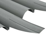 vidaXL Bordures de pelouse 36 Pièces Gris 10 m PP