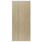 vidaXL Bibliothèque/Buffet Blanc et chêne sonoma 66x30x130cm Aggloméré