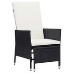 Salon de jardin meuble d'extérieur ensemble de mobilier 2 pièces avec coussins résine tressée noir 02_0015907