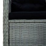 vidaXL Ensemble à manger de jardin 9 Pièces Gris clair