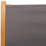 vidaXL Chaises inclinables de jardin lot de 4 tissu et bois massif