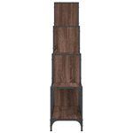 vidaXL Bibliothèque chêne marron 122x30x132cm bois ingénierie et métal