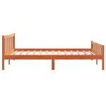 vidaXL Cadre de lit sans matelas cire marron 180x200cm bois pin massif