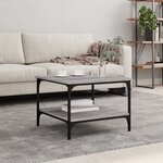 vidaXL Table basse sonoma gris 55x55x40 cm bois d'ingénierie