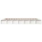vidaXL Cadre de lit sans matelas blanc 140x200 cm bois massif