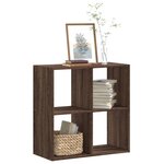 vidaXL Bibliothèque chêne marron 68 5x32x68 5 cm bois d'ingénierie