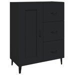 vidaXL Buffet Noir 69 5x34x90 cm Bois d'ingénierie