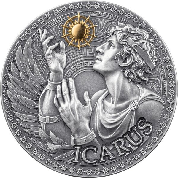 Pièce de monnaie en Argent 1000 Francs g 31.1 (1 oz) Millésime 2025 Great Greek Mythology ICARUS