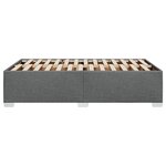 vidaXL Cadre de lit sans matelas gris foncé 120x200 cm tissu