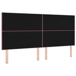 vidaXL Tête de lit design blocs en diamant rose 200 cm velours