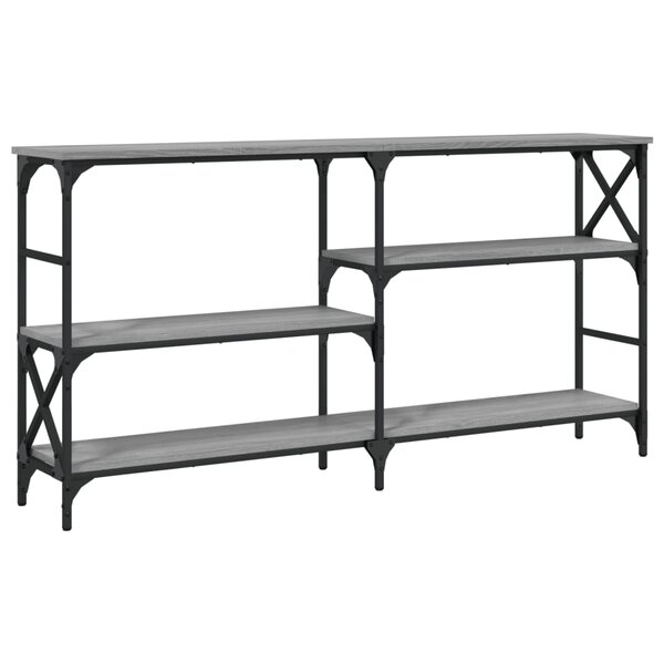 vidaXL Table console sonoma gris 150x29x76 5 cm bois d'ingénierie