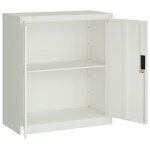 vidaXL Classeur gris clair 79x40x90 cm acier