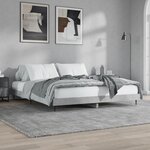 vidaXL Cadre de lit gris béton 160x200 cm bois d'ingénierie