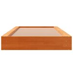 vidaXL Cadre de lit sans matelas cire marron 100x200cm bois pin massif