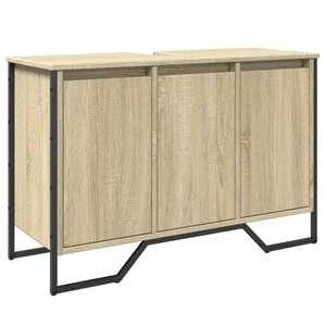 vidaXL Armoire lavabo de salle de bain chêne sonoma 91x35x60 cm
