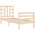 vidaXL Cadre de lit sans matelas bois de pin massif
