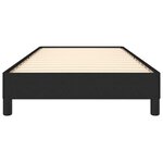 vidaXL Cadre de lit Noir 100x200 cm Tissu