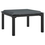 Salon de jardin meuble d'extérieur ensemble de mobilier 7 pièces résine tressée noir et gris 02_0017451