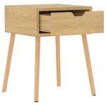 vidaXL Table de chevet Chêne sonoma 40x40x56 cm Bois d'ingénierie