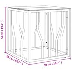 vidaXL Table basse doré 50x50x50 cm acier inoxydable et verre
