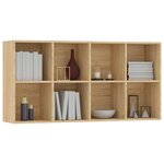 vidaXL Bibliothèque/Buffet Chêne sonoma 66x30x130 cm Bois d’ingénierie