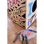 Etui carton 5 marqueurs pointe moyenne FREE acrylic T300 Set 4 'Vibrant' x 5 STABILO