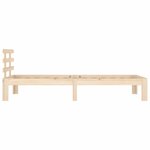 vidaXL Cadre de lit Bois massif 90x200 cm