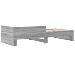 vidaXL Cadre de lit sonoma gris 90x200 cm bois d'ingénierie