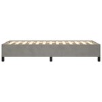 vidaXL Cadre de lit sans matelas gris clair 80x200 cm velours