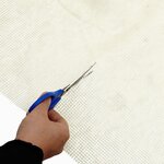 vidaXL Tapis de sol de camping crème 4x2 m