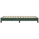 vidaXL Cadre de lit sans matelas vert foncé 80x200 cm velours