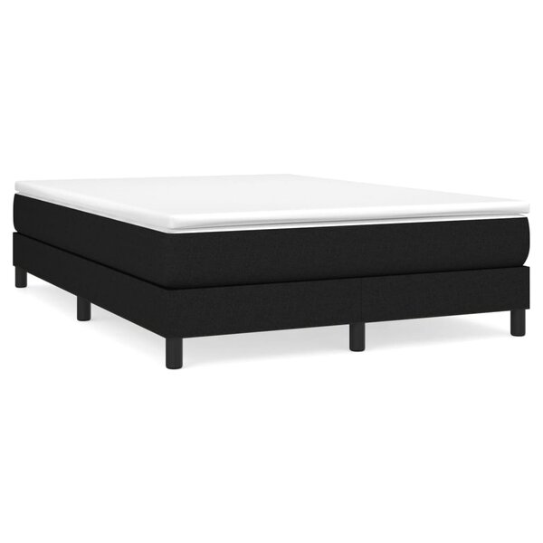 vidaXL Cadre de lit sans matelas noir 140x200 cm tissu