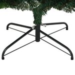 vidaXL Sapin de Noël artificiel à charnières avec baies rouges 210 cm