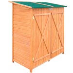 vidaXL Abri de jardin de stockage d'outils de jardin Bois Grand